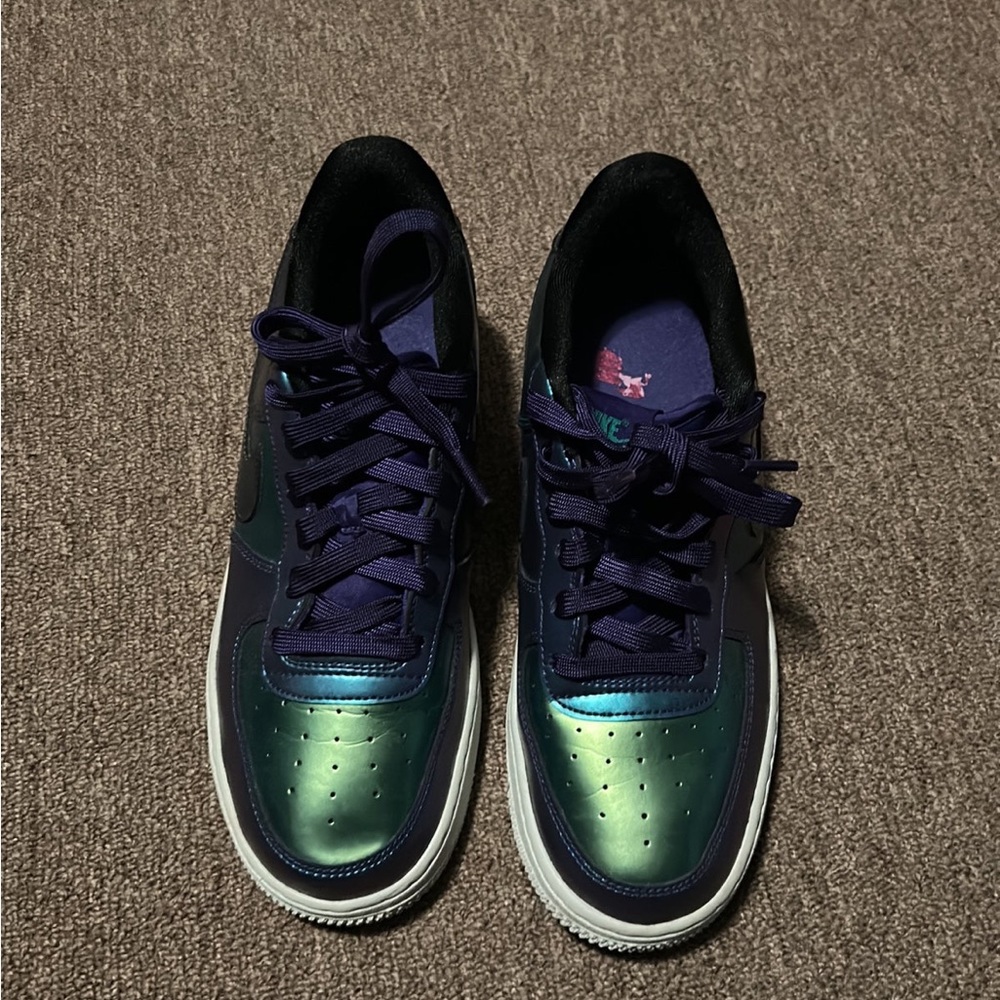 Nike Air Force 1 Low LV8 GS 'Purple Neptune Green